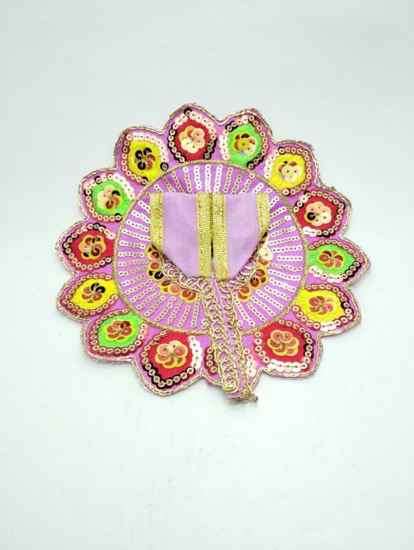 Pink Embroidery Dress for Laddu Gopal Ji