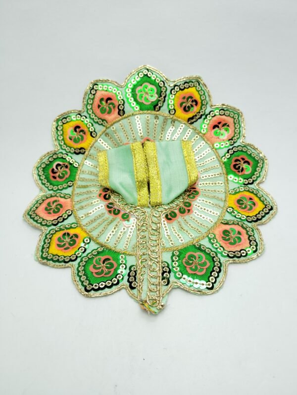 Green Embroidery Dress for Laddu Gopal Ji